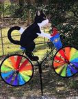 Cat Bicycle Wind Spinner