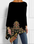 Cato - Cool Black Long-Sleeved Top