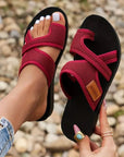 Celia | Slide Sandals Made from Perforated Mesh