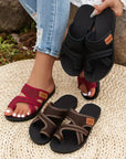 Celia | Slide Sandals Made from Perforated Mesh