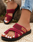 Celia | Slide Sandals Made from Perforated Mesh