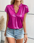 Celina - Casual Short Sleeve Blouse