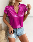 Celina - Casual Short Sleeve Blouse