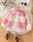 Checked Pattern Lightweight Fleece Children's Jacket - Mia