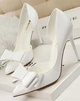 Chic Pumps with Bow Detail and Pointed Toe