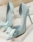Chic Pumps with Bow Detail and Pointed Toe