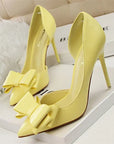 Chic Pumps with Bow Detail and Pointed Toe