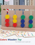 Children's Education - Wooden Four-Colour Sliding Puzzle for Motor Skills