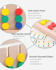 Children's Education - Wooden Four-Colour Sliding Puzzle for Motor Skills