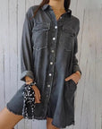 Christiane - Trendy Oversized Denim Blazer