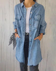 Christiane - Trendy Oversized Denim Blazer