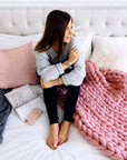 Chunky Knit Blanket - Ultra-Soft Oversized Blanket