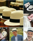 Sombrero Panamá clásico hecho a mano