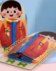 ClothesBook - Self-Sufficient Play - Dress-up Puzzle Book