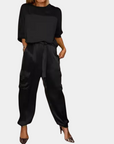 Colbie - Stylish Two-Piece Satin Trouser Suit for Women