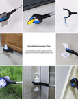 Collapsible Grabber with 360° Rotatable Clip