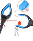 Collapsible Grabber with 360° Rotatable Clip