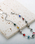 Colourful Crystal Charm Bracelet