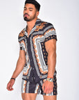 Colourful Hawaiian Two-Piece Clothing Set for Men - Mauricio