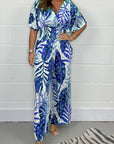 Comfortable, casual jumpsuit with floral print - Alice
