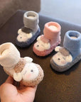 CuddleSteps – Baby Cartoon Plush Toddler Cotton Shoes