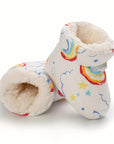 Cute Comfortable Slip-On Fleece Booties for Baby Boys and Girls - Happie