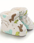 Cute Comfortable Slip-On Fleece Booties for Baby Boys and Girls - Happie