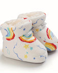 Cute Comfortable Slip-On Fleece Booties for Baby Boys and Girls - Happie
