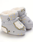 Cute Comfortable Slip-On Fleece Booties for Baby Boys and Girls - Happie