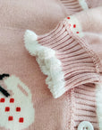 Cute cardigan with strawberry print for girls - Estella