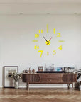 DIY Modern No-Drill Wall Clock