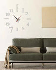 DIY Modern No-Drill Wall Clock