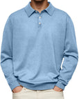 Dalvin – Casual and Comfortable Long Sleeve Revere Polo Shirt