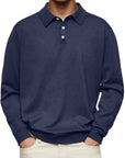 Dalvin – Casual and Comfortable Long Sleeve Revere Polo Shirt