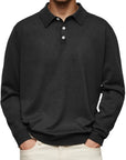 Dalvin – Casual and Comfortable Long Sleeve Revere Polo Shirt
