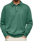 Dalvin – Casual and Comfortable Long Sleeve Revere Polo Shirt