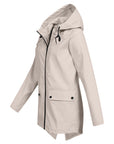 Dasha – Long Raincoat with Hood for Women