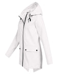 Dasha – Long Raincoat with Hood for Women