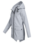Dasha – Long Raincoat with Hood for Women