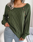 Deanna - Long-Sleeved Knitted Sweater