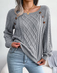 Deanna - Long-Sleeved Knitted Sweater