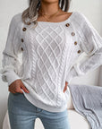 Deanna - Long-Sleeved Knitted Sweater