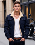 Derek - Vintage Lined Bomber Jacket for Men
