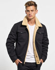 Derek - Vintage Lined Bomber Jacket for Men
