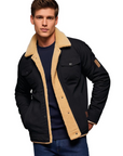 Derek - Vintage Lined Bomber Jacket for Men