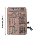 DiceKing - Wooden Crap Out Scoreboard for Tactical Fun