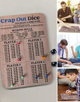 DiceKing - Wooden Crap Out Scoreboard for Tactical Fun