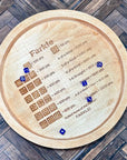 DiceMaster - Wooden Farkle Dice Tray with Score Table for Family Fun