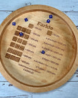 DiceMaster - Wooden Farkle Dice Tray with Score Table for Family Fun