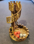 DiceMasters - 3D Printed Dice Tower with Spiral Staircase